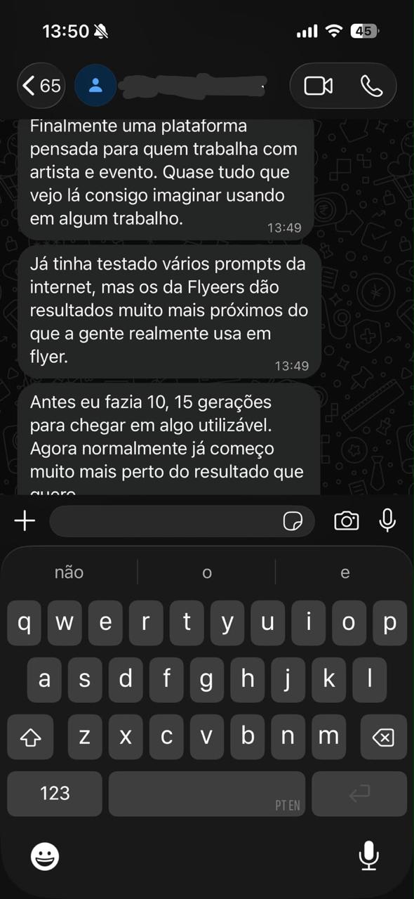 Conversa no WhatsApp com um assinante: “O que mais gostei foi ter tudo organizado por categoria”, “não preciso ficar salvando prompt em bloco de notas ou no Insta”, “Eu não sabia praticamente nada de prompt”.