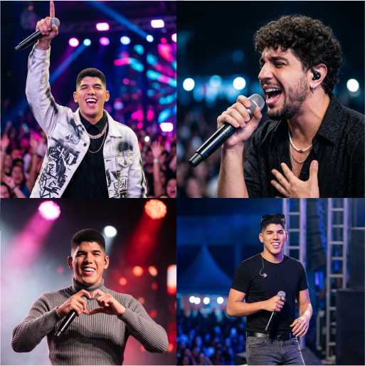 Fotos no palco
